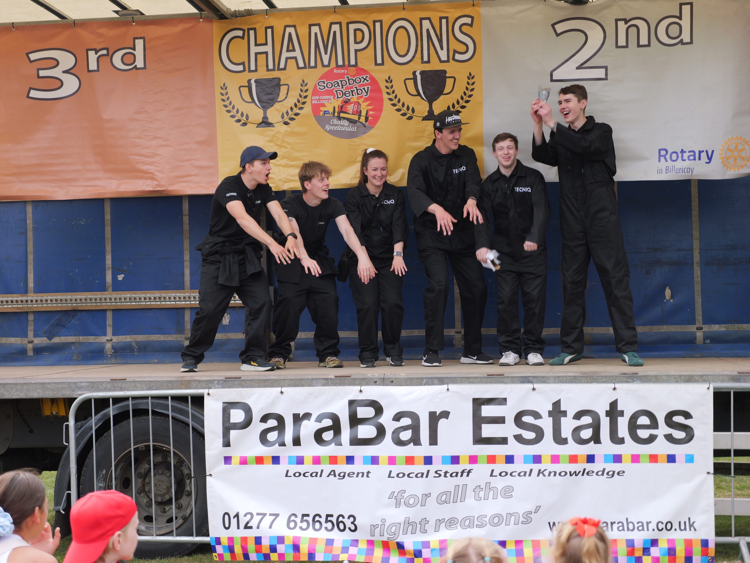 TECNIQ. Soapbox winners. Billericay Soapbox Derby. 2025